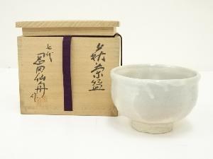 萩焼　七代　岡田仙舟造　茶碗（共箱）